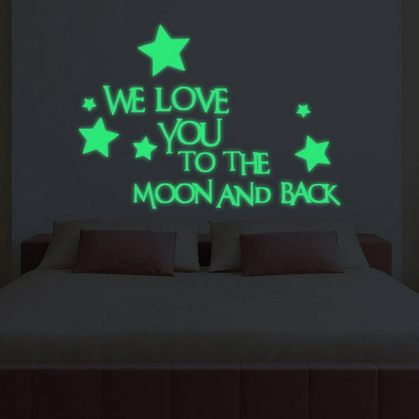 Fairy&Stars Luminous Switch Wall Sticker Cartoon Kid Bedroom Home DecorS1 